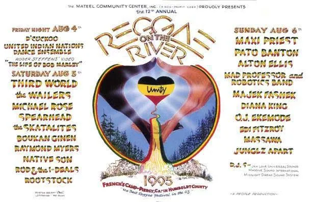 Reggae on the River 1995 poster